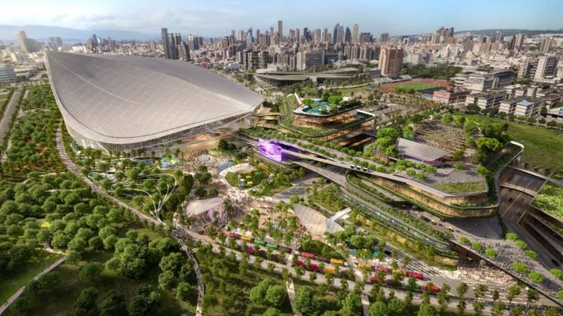 臺中運動產業園區基地空拍。圖／台中市運動局提供